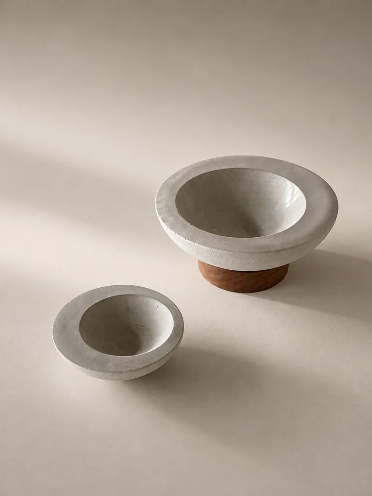 Bowl Doble en concreto — Silente Estudio