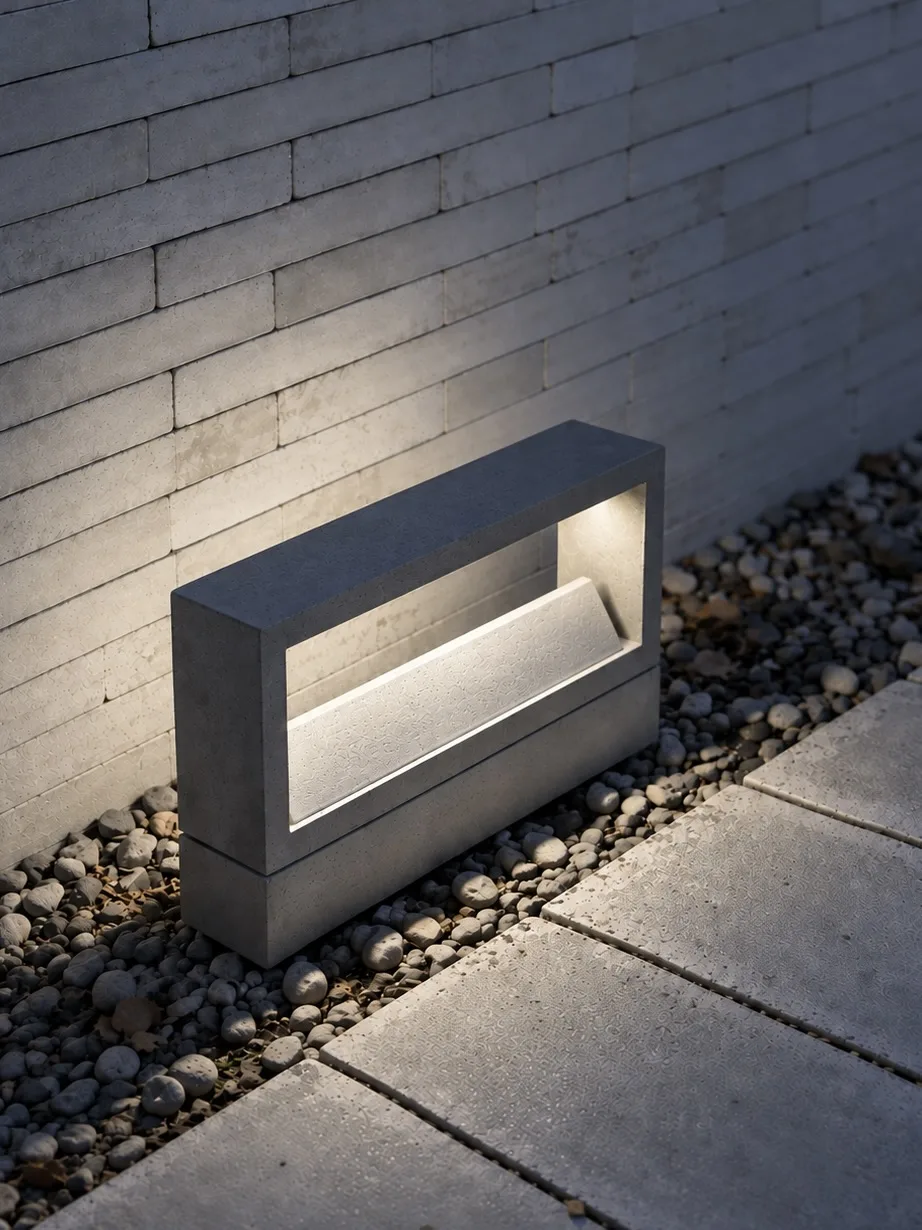 Farol Horizon en concreto — Silente Estudio
