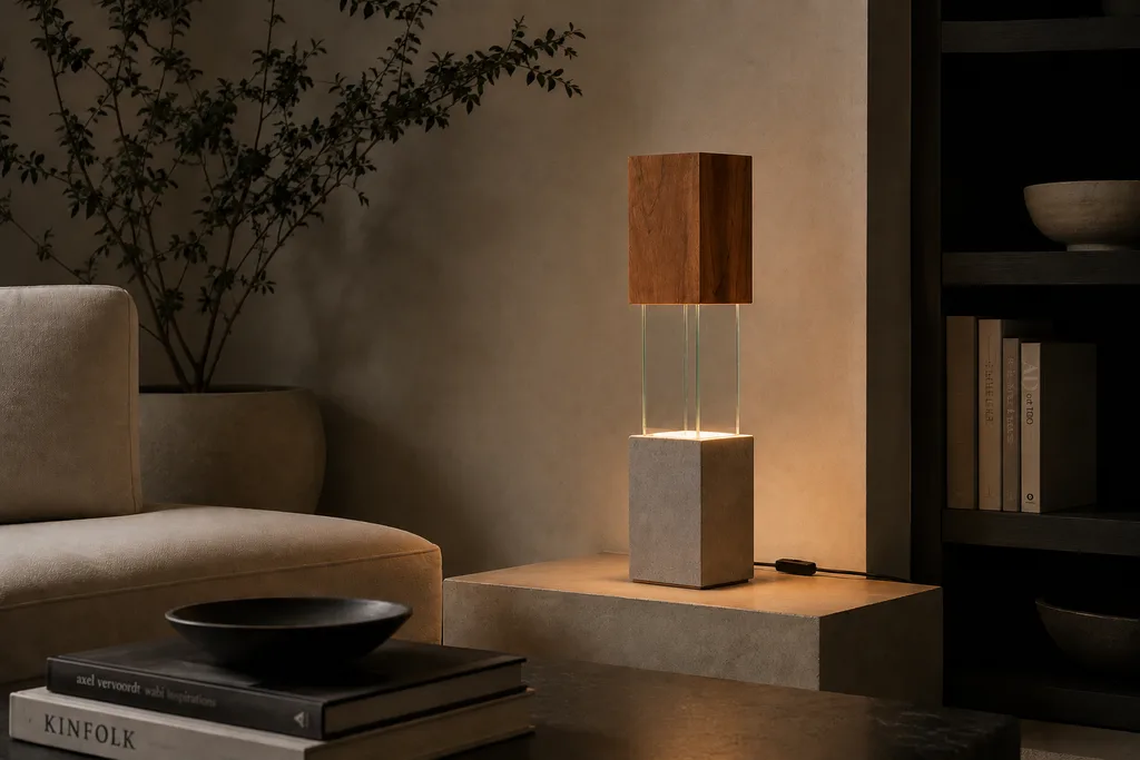 Lámpara Tower en concreto — Silente Estudio