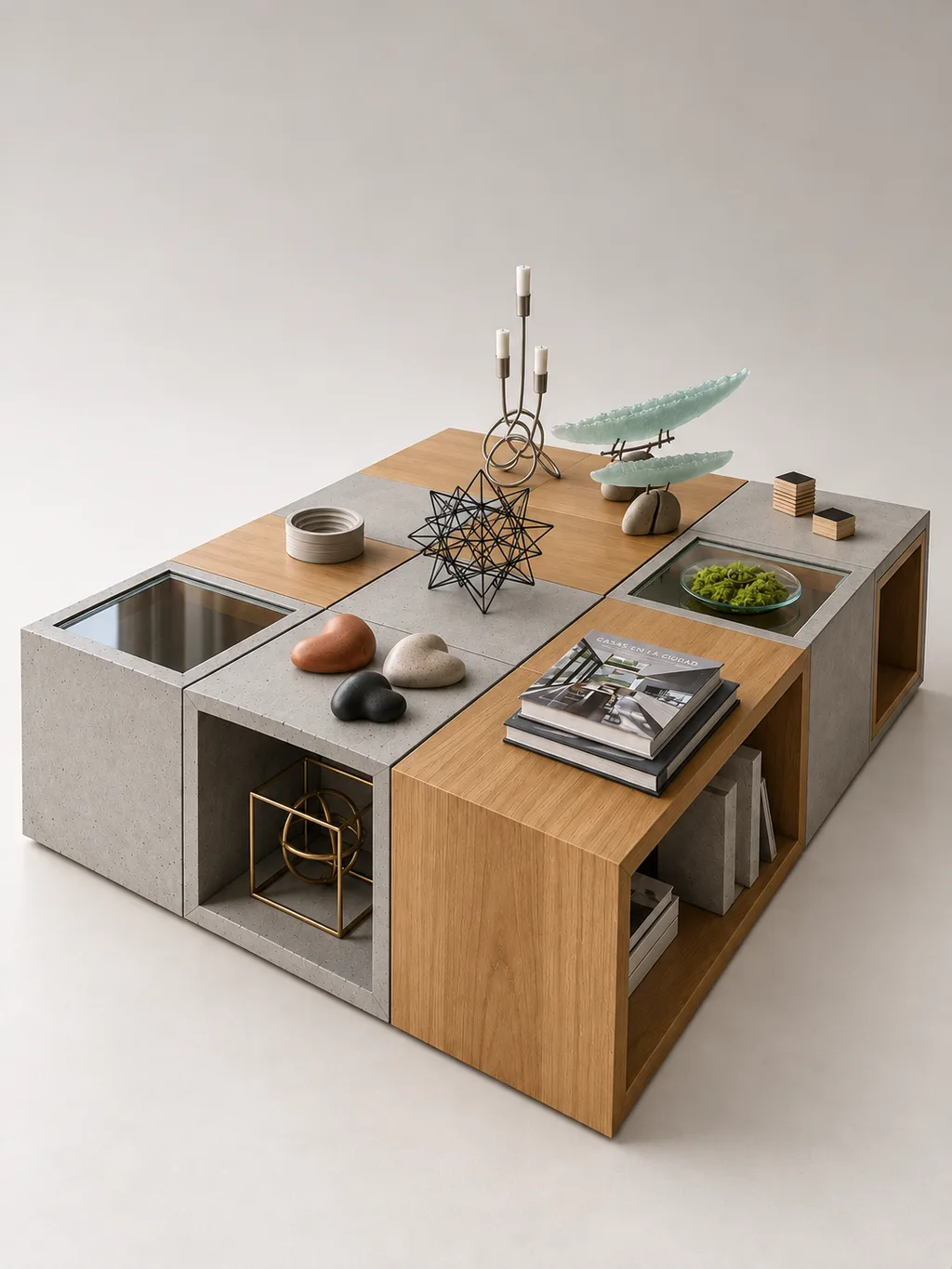 Mesa Modular en concreto — Silente Estudio