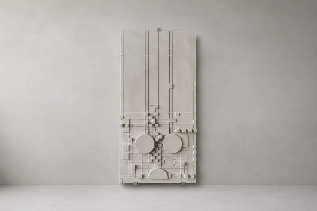 Relieve FLW en concreto — Silente Estudio
